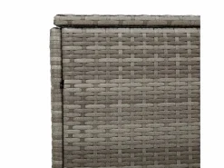 Caja de almacenamiento de jardín 110x50x58 cm resina tejida