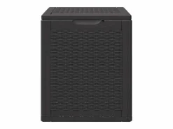 Sale Caja de almacenamiento de jardín 90 L Ratán PP Armario De Jardín