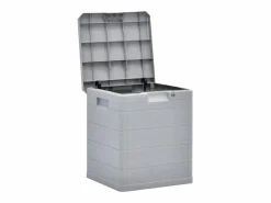 Best Caja de almacenamiento de jardín 90 L claro ES365125 Gris