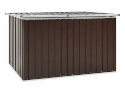 vidaxl Caja de almacenamiento de jardín marrón 171x99x93 cm