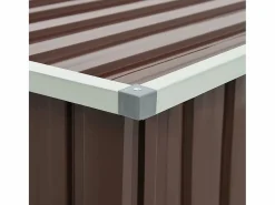vidaxl Caja de almacenamiento de jardín marrón 171x99x93 cm
