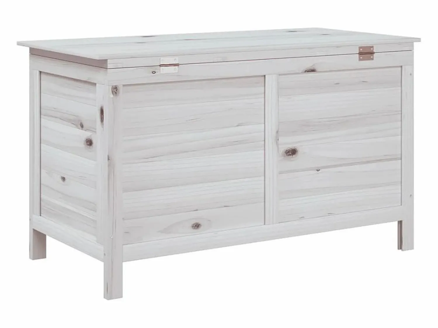 Sale Caja de almacenamiento de jardín blanca de madera maciza de abeto Armario De Jardín