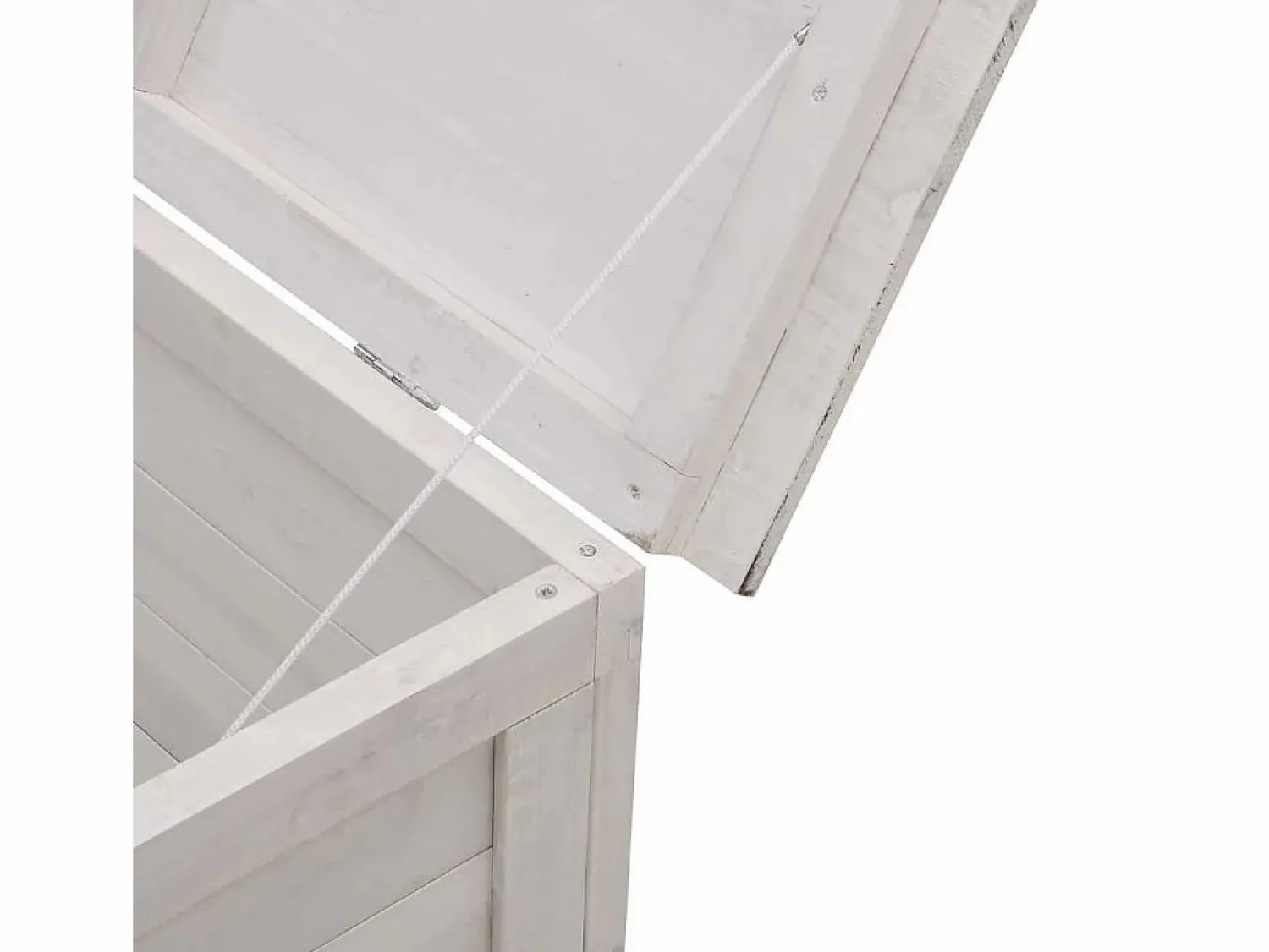 Sale Caja de almacenamiento de jardín blanca de madera maciza de abeto Armario De Jardín