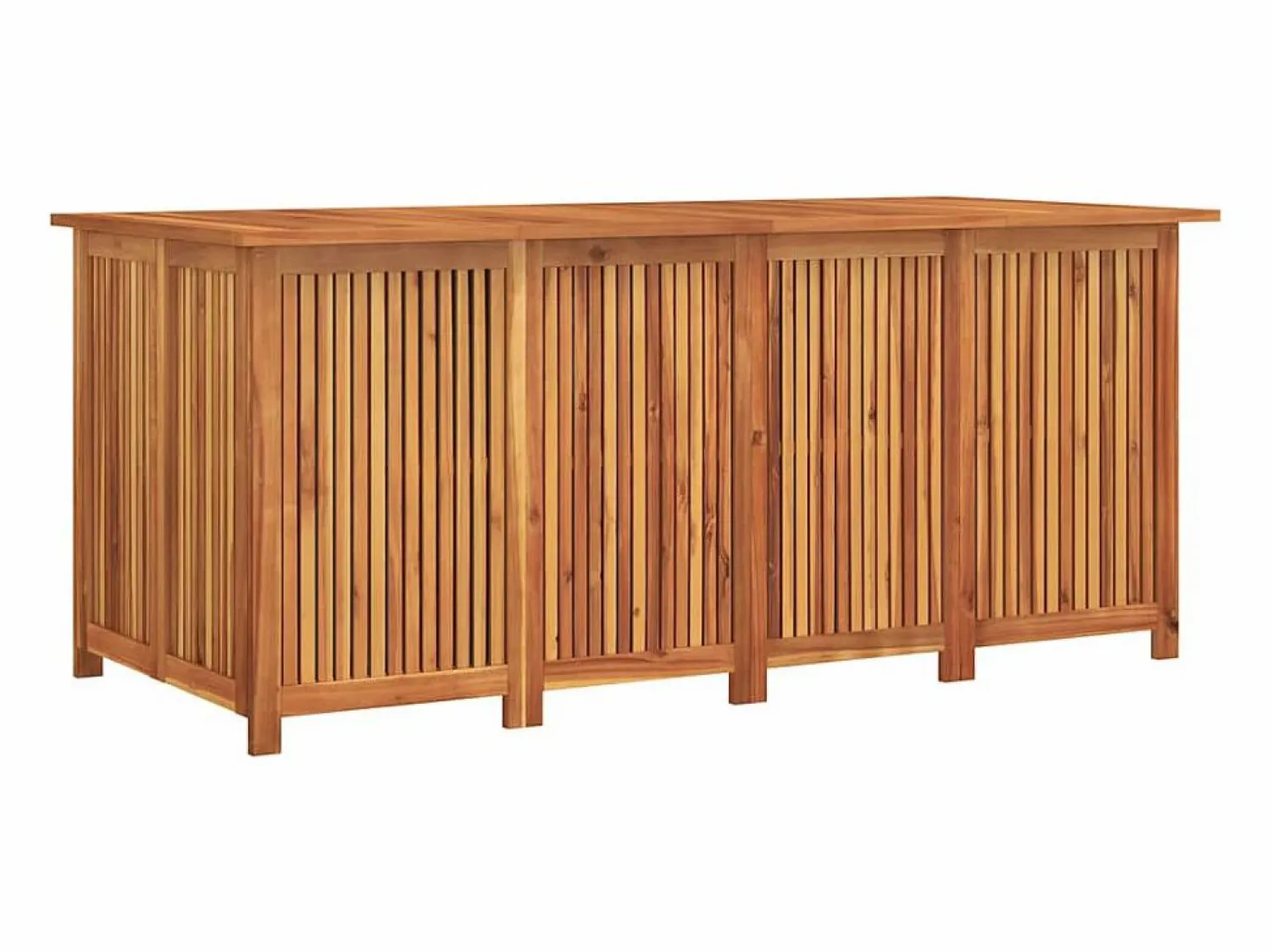 Hot Caja de almacenamiento de jardín 175x80x75 cm madera maciza de acacia Marru00f3n