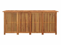 Hot Caja de almacenamiento de jardín 175x80x75 cm madera maciza de acacia Marru00f3n