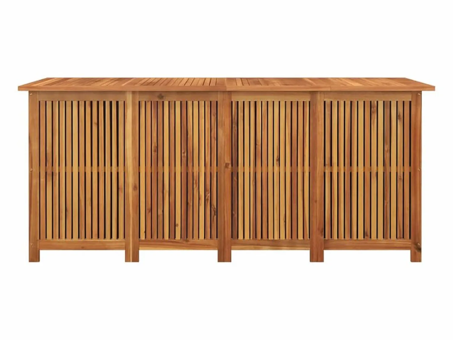 Hot Caja de almacenamiento de jardín 175x80x75 cm madera maciza de acacia Marru00f3n