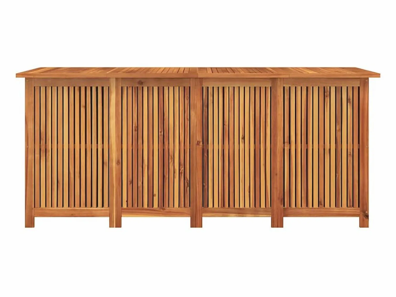 Hot Caja de almacenamiento de jardín 175x80x75 cm madera maciza de acacia Marru00f3n