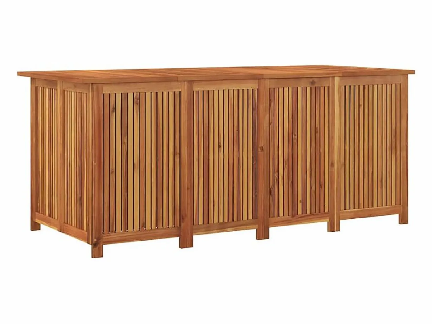 Hot Caja de almacenamiento de jardín 175x80x75 cm madera maciza de acacia Marru00f3n