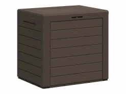 Caja de almacenamiento de jardín Marrón 58,5x46x55 cm Polipropileno
