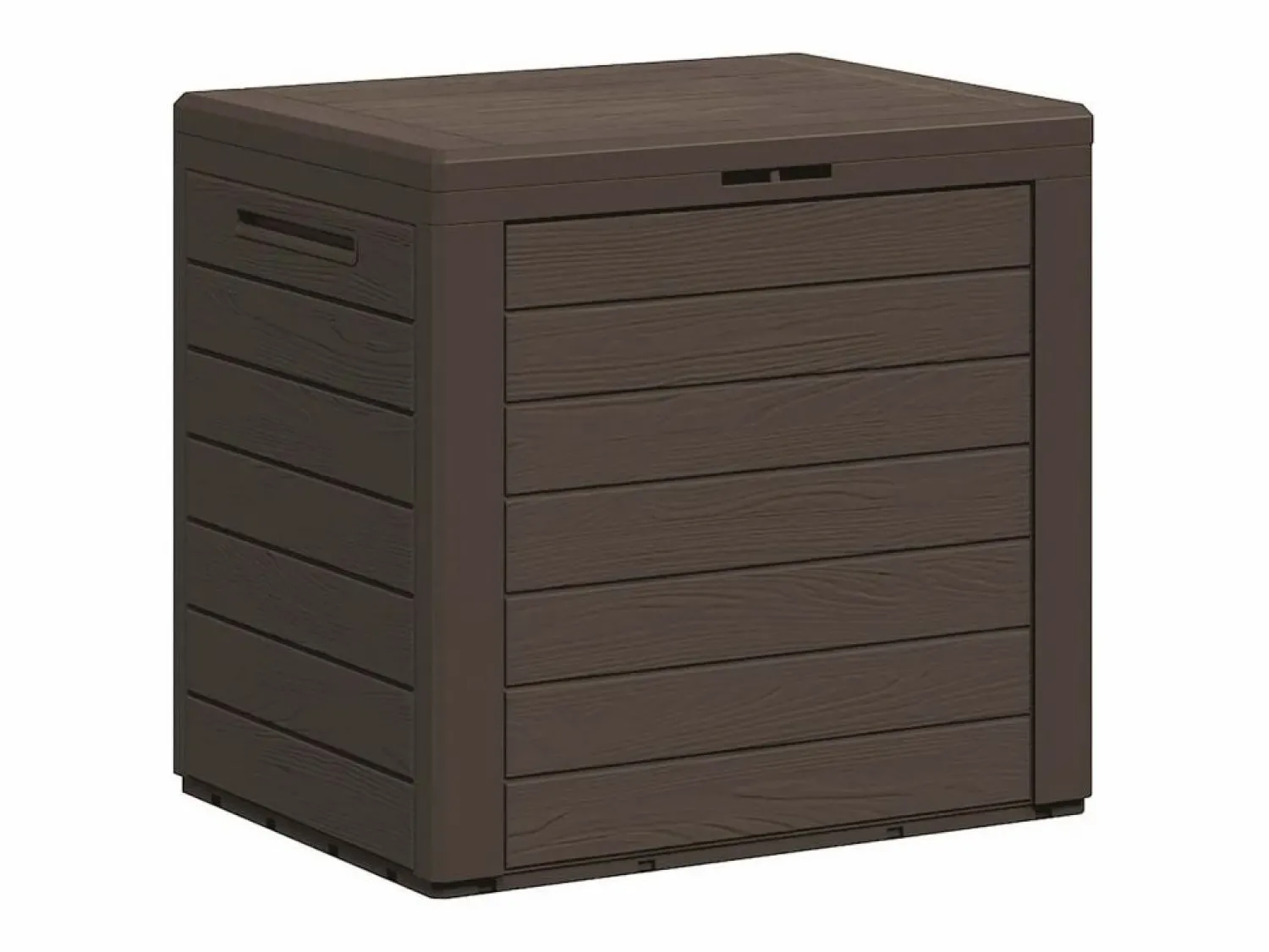 Caja de almacenamiento de jardín Marrón 58,5x46x55 cm Polipropileno
