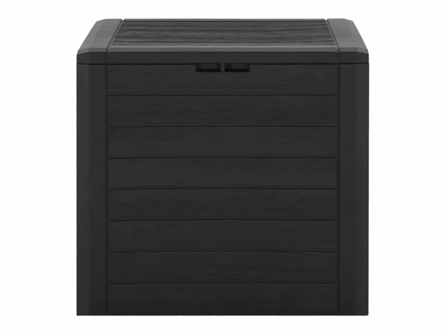 Caja de almacenamiento de jardín Marrón 58,5x46x55 cm Polipropileno