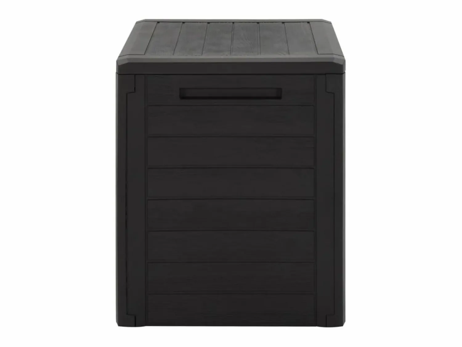 Caja de almacenamiento de jardín Marrón 58,5x46x55 cm Polipropileno