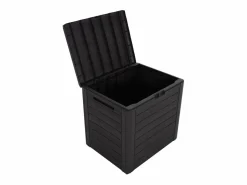 Caja de almacenamiento de jardín Marrón 58,5x46x55 cm Polipropileno