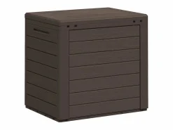 Caja de almacenamiento de jardín Marrón 58,5x46x55 cm Polipropileno
