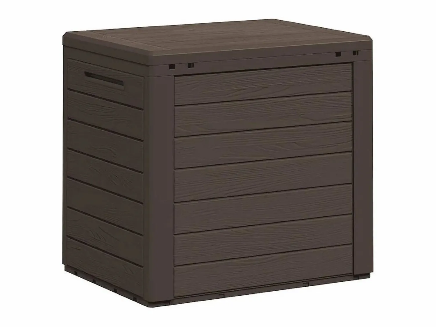 Caja de almacenamiento de jardín Marrón 58,5x46x55 cm Polipropileno