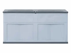 Sale Caja de almacenamiento para jardín 320 L Negro Gris