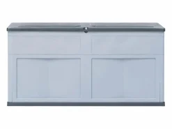 Sale Caja de almacenamiento para jardín 320 L Negro Gris