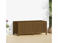 Caja de almacenamiento para jardín color marrón miel, 147 x 68 x 64 cm, madera de pino