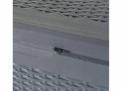 Discount Caja de almacenamiento para jardín de ratán PP de 270 L Gris