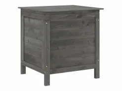 Sale Caja de almacenamiento para jardín de color antracita de madera maciza de abeto. Armario De Jardín