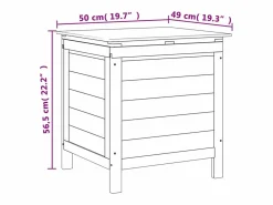 Sale Caja de almacenamiento para jardín de color antracita de madera maciza de abeto. Armario De Jardín