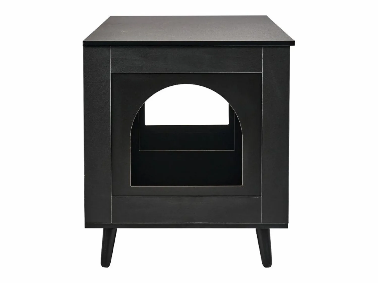Caja de Arena para Gatos SucceBuy, Muebles Ocultos de Madera con 2 Habitaciones, Color