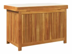 Clearance Caja de cojines para exterior 90x50x60,5 cm madera maciza de acacia Armario De Jardín