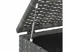 Caja de cojines para jardín Resina mimbre 100x97,5x104 cm