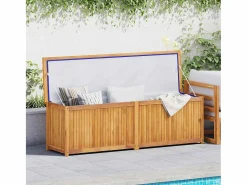 Caja de jardín 175x50x55 cm Madera maciza de teca Marru00f3n