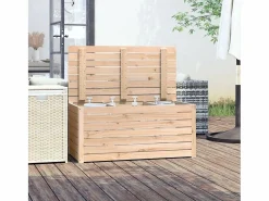 Caja de jardín 101x50,5x46,5 cm madera maciza de pino Armario De Jardín