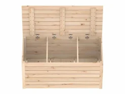Caja de jardín 101x50,5x46,5 cm madera maciza de pino Armario De Jardín