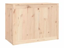 Caja de lavandería 88,5x44x66 cm Madera maciza de pino