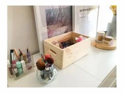 Discount Astigarraga Caja de madera 30 x 20 x 14 cm Beige