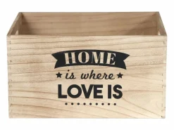 The Home Deco Factory Caja de madera apilable Home (Juego de 3)