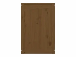 Caja de ropa marrón miel 88,5x44x66 cm Madera maciza de pino Cesto De Ropa