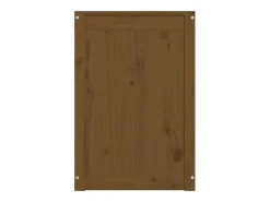 Caja de ropa marrón miel 44x44x66 cm Madera maciza de pino Marru00f3n
