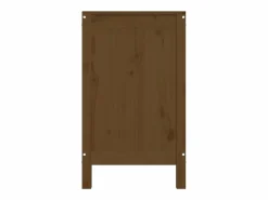 New Caja de ropa marrón miel 88,5x44x76 cm Madera maciza de pino Cesto De Ropa