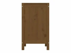 Online Caja de ropa marrón miel 44x44x76 cm Madera maciza de pino Marru00f3n