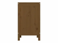 Online Caja de ropa marrón miel 44x44x76 cm Madera maciza de pino Marru00f3n