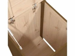 Online Caja de ropa marrón miel 44x44x76 cm Madera maciza de pino Marru00f3n