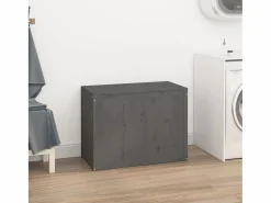 Discount Caja de ropa sucia 88,5x44x66 cm Madera maciza de pino Cesto De Ropa