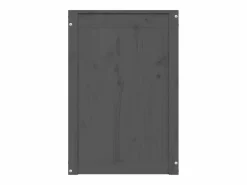 Caja de ropa sucia 44x44x66 cm Madera maciza de pino Gris