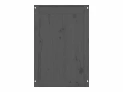 Caja de ropa sucia 44x44x66 cm Madera maciza de pino Gris