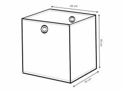 New Caja plegable /amarillo 30x30x30 Accesorios De Almacenaje