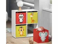 New Caja plegable /amarillo 30x30x30 Accesorios De Almacenaje