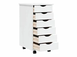 Best Cajonera con ruedas MOSS madera maciza de pino Cajonera De Escritorio