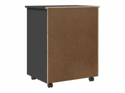 Online vidaxl Cajonera con ruedas MOSS madera maciza de pino Gris