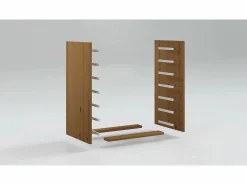 Clearance vidaxl Cajonera con ruedas y escritorio MOSS madera maciza pino Gris