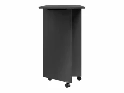 Clearance vidaxl Cajonera con ruedas y escritorio MOSS madera maciza pino Gris