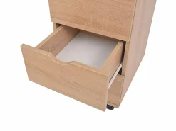 vidaxl Cajonera de madera 33x45x60 cm color roble Color natural claro